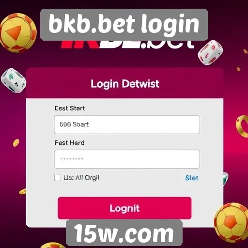 Como é o processo de login no bkb.bet
